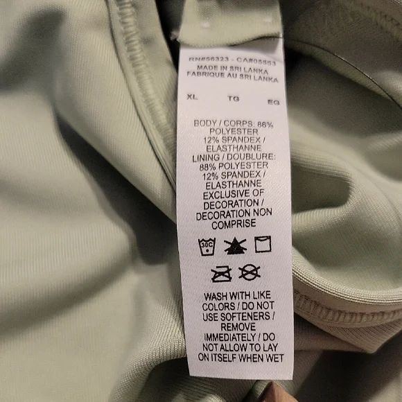 Nike Swoosh Sports Bra Green - Medium Support - Picture 4 of 7